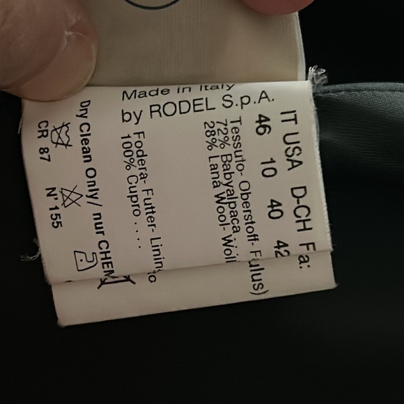 Cinzia Rocca Italian Baby Alpaca Black Winter Coat with Luxurious Fur Co… - Picture 8 of 13